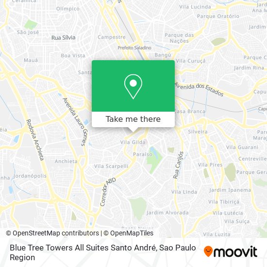 Blue Tree Towers All Suites Santo André map