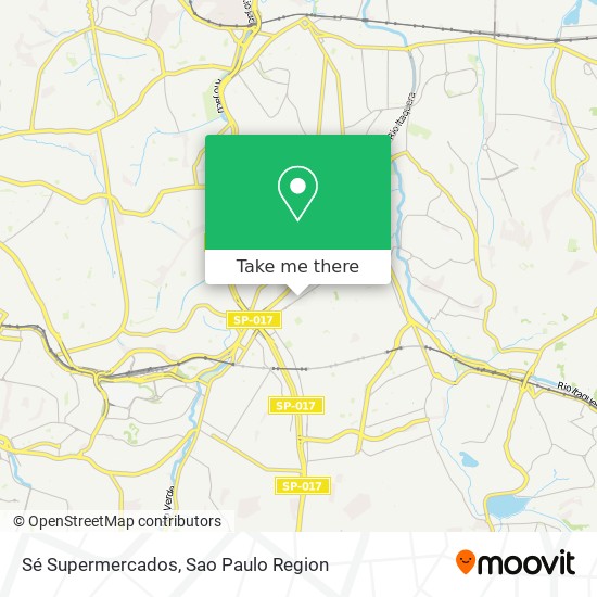 Sé Supermercados map