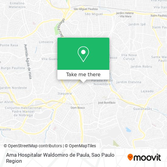 Ama Hospitalar Waldomiro de Paula map