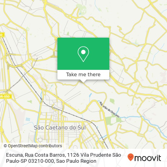 Escuna, Rua Costa Barros, 1126 Vila Prudente São Paulo-SP 03210-000 map