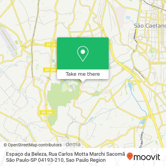 Espaço da Beleza, Rua Carlos Motta Marchi Sacomã São Paulo-SP 04193-210 map