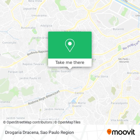 Drogaria Dracena map