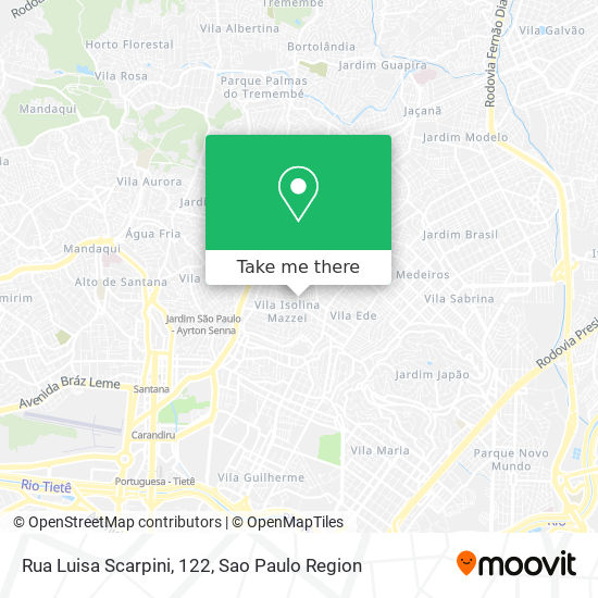 Mapa Rua Luisa Scarpini, 122