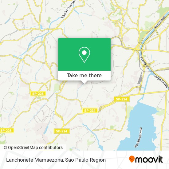 Lanchonete Mamaezona map