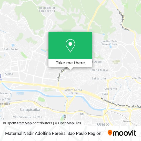 Maternal Nadir Adolfina Pereira map