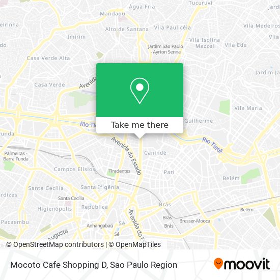 Mocoto Cafe Shopping D map