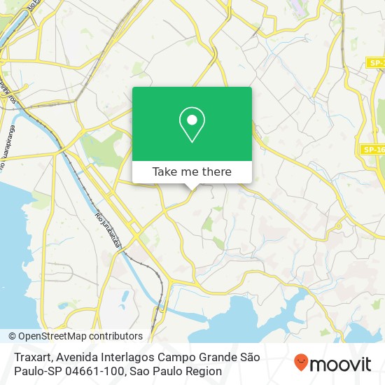 Traxart, Avenida Interlagos Campo Grande São Paulo-SP 04661-100 map