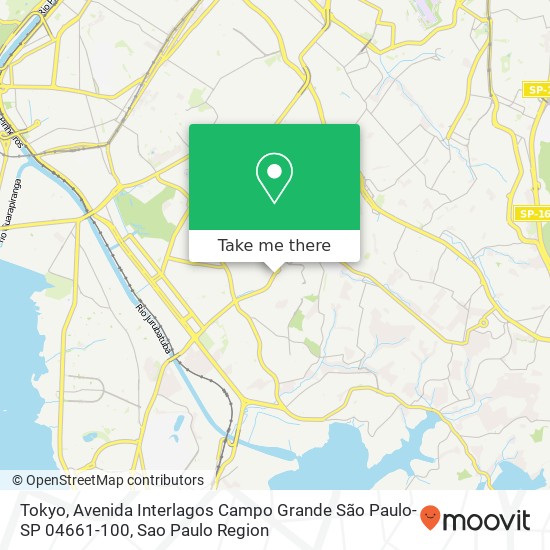 Tokyo, Avenida Interlagos Campo Grande São Paulo-SP 04661-100 map