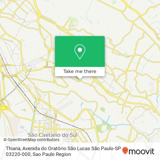 Thiana, Avenida do Oratório São Lucas São Paulo-SP 03220-000 map