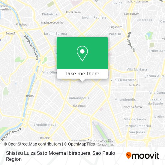Shiatsu Luiza Sato Moema Ibirapuera map