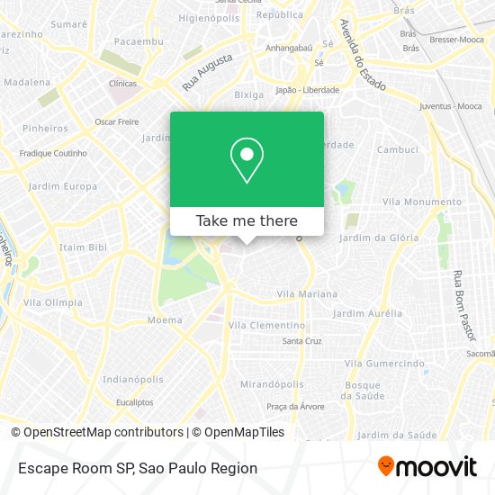 Mapa Escape Room SP