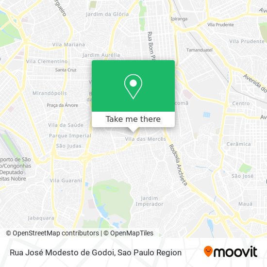 Mapa Rua José Modesto de Godoi