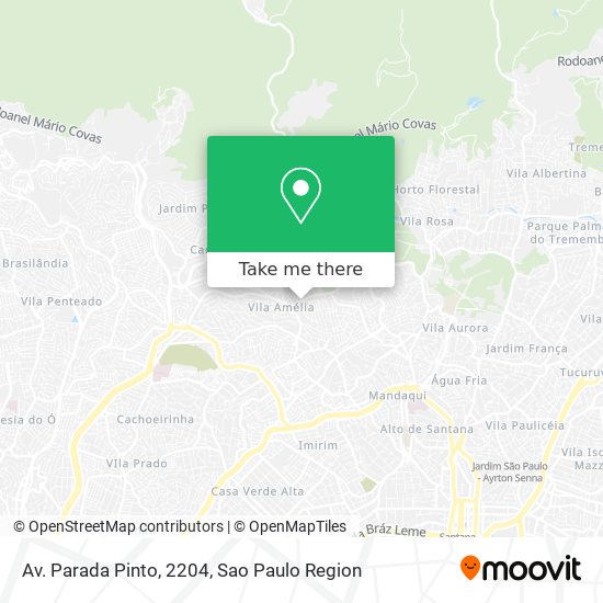 Mapa Av. Parada Pinto, 2204