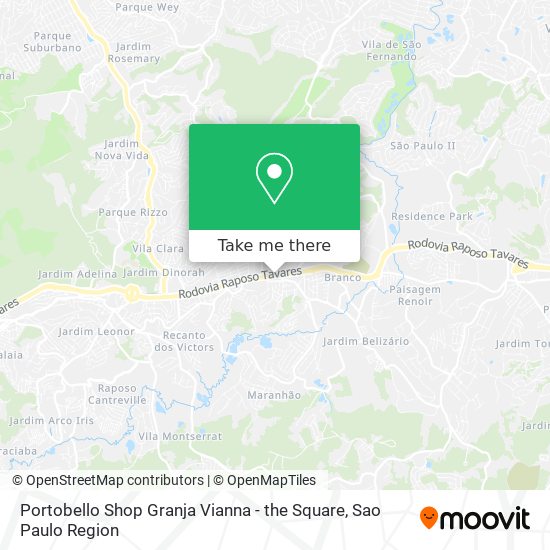 Mapa Portobello Shop Granja Vianna - the Square