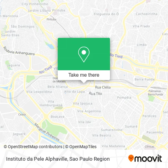 Instituto da Pele Alphaville map