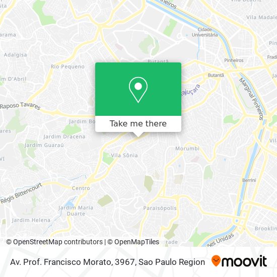 Av. Prof. Francisco Morato, 3967 map