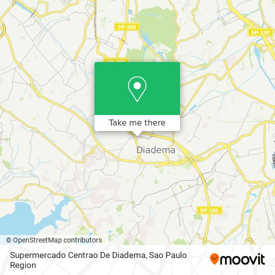 Mapa Supermercado Centrao De Diadema