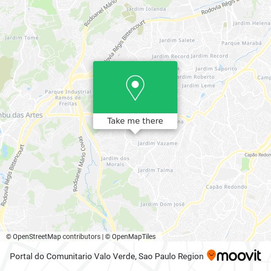 Mapa Portal do Comunitario Valo Verde