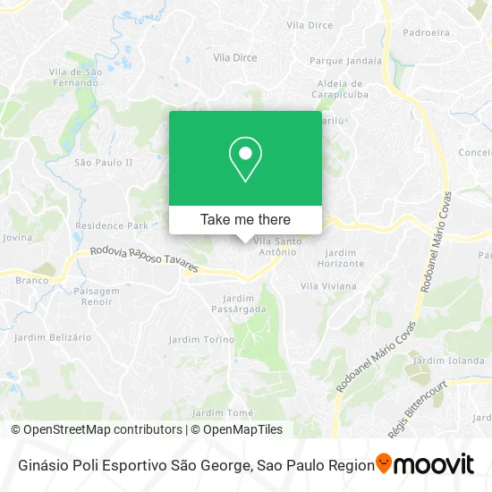 Ginásio Poli Esportivo São George map