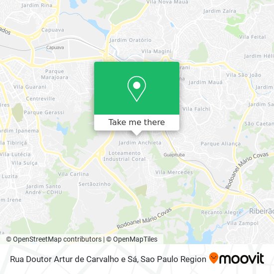 Rua Doutor Artur de Carvalho e Sá map