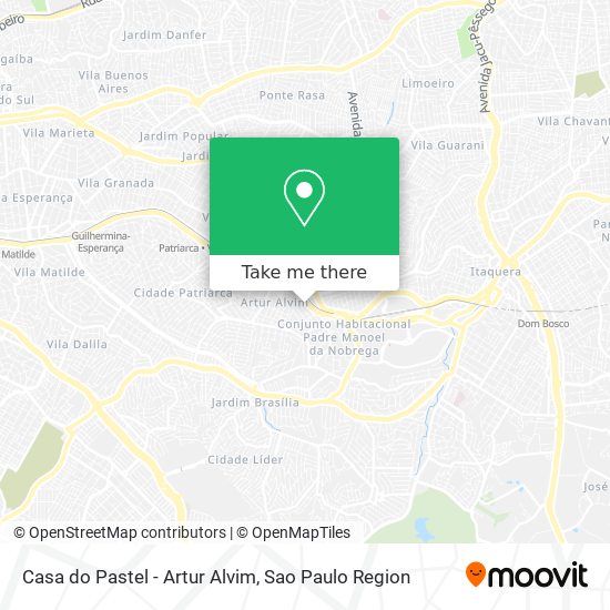 Casa do Pastel - Artur Alvim map