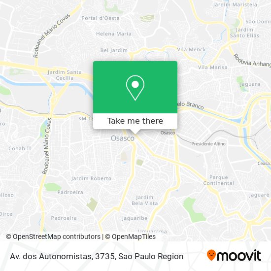 Av. dos Autonomistas, 3735 map