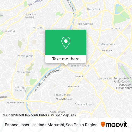 Espaço Laser- Unidade Morumbi map