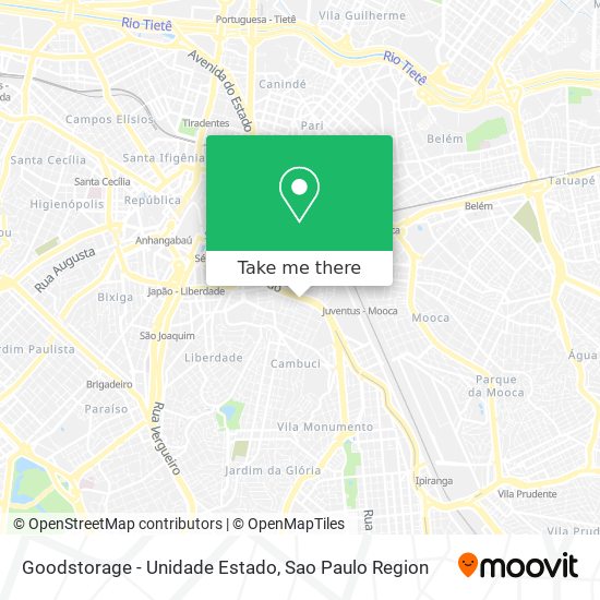 Goodstorage - Unidade Estado map