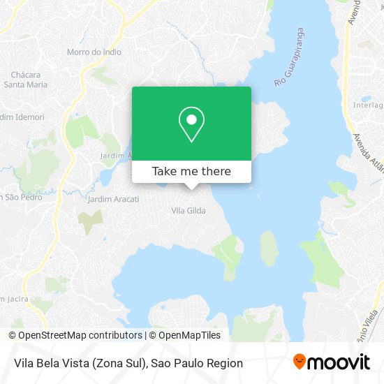 Mapa Vila Bela Vista (Zona Sul)