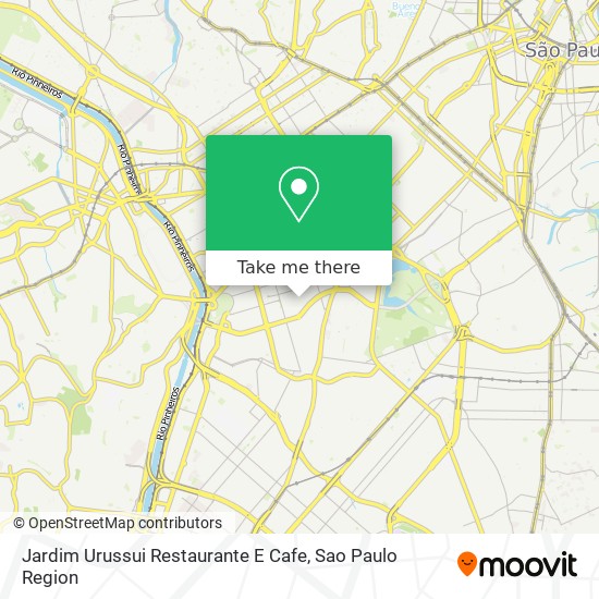 Mapa Jardim Urussui Restaurante E Cafe