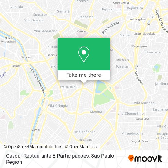 Cavour Restaurante E Participacoes map