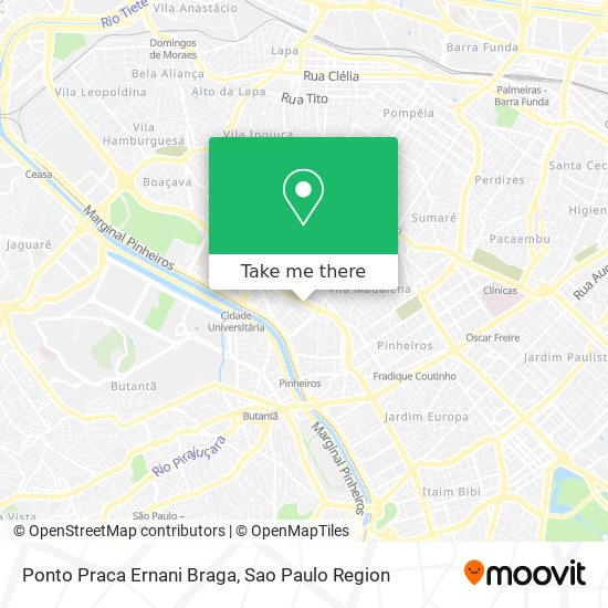 Mapa Ponto Praca Ernani Braga