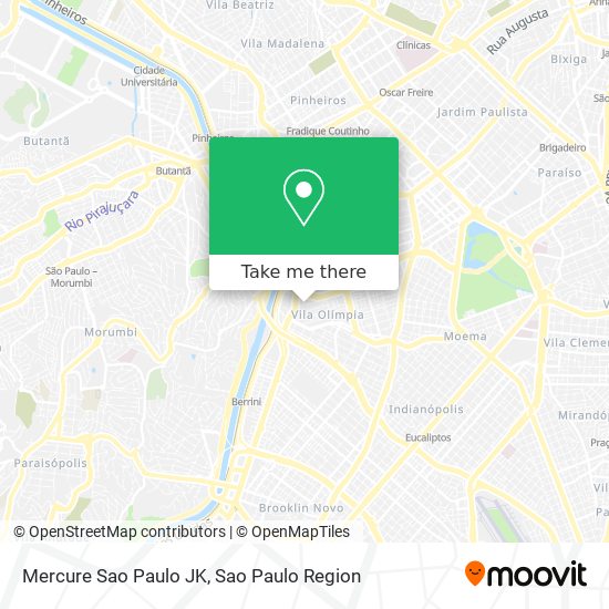 Mapa Mercure Sao Paulo JK