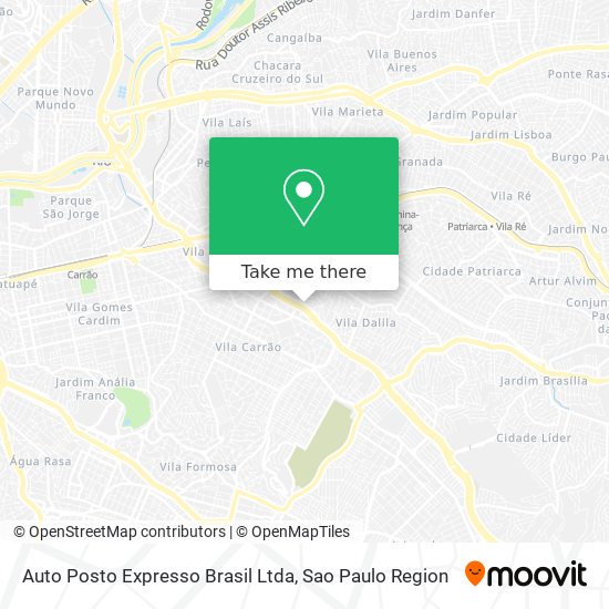 Mapa Auto Posto Expresso Brasil Ltda