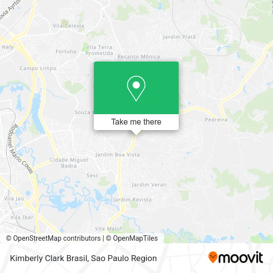 Kimberly Clark Brasil map