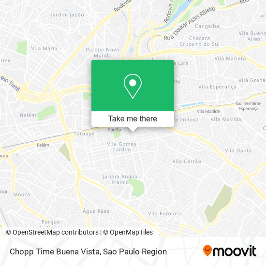 Chopp Time Buena Vista map