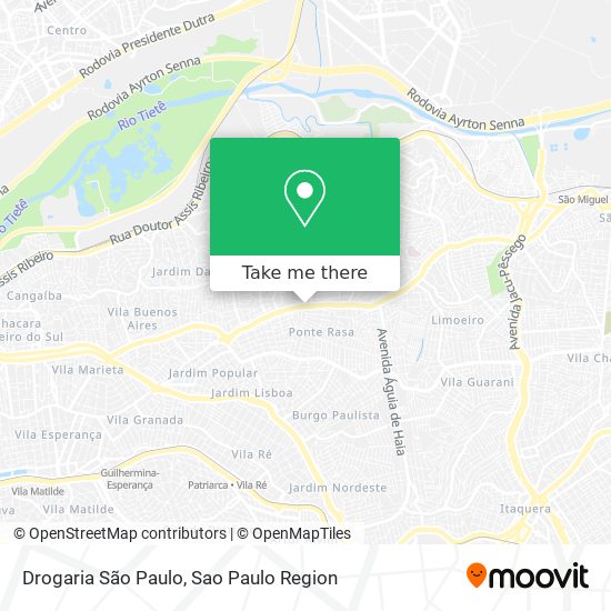 Mapa Drogaria São Paulo