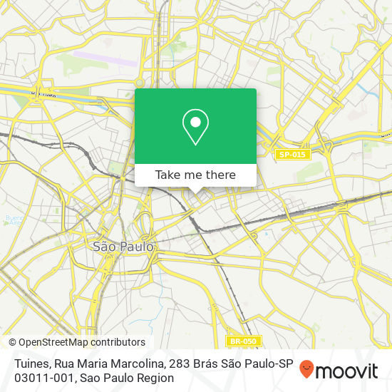 Tuines, Rua Maria Marcolina, 283 Brás São Paulo-SP 03011-001 map