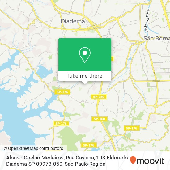 Alonso Coelho Medeiros, Rua Caviúna, 103 Eldorado Diadema-SP 09973-050 map