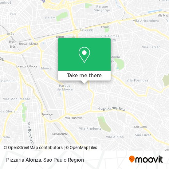 Pizzaria Alonza map