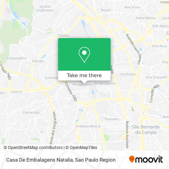 Casa De Embalagens Natalia map