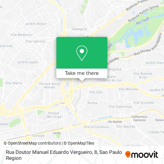 Rua Doutor Manuel Eduardo Vergueiro, 8 map