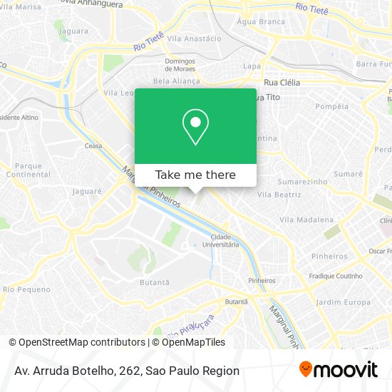Mapa Av. Arruda Botelho, 262