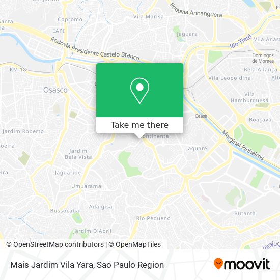 Mais Jardim Vila Yara map