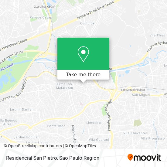 Residencial San Pietro map