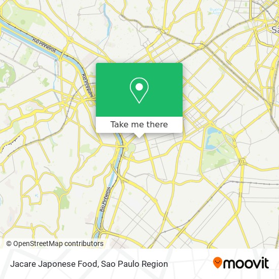 Jacare Japonese Food map