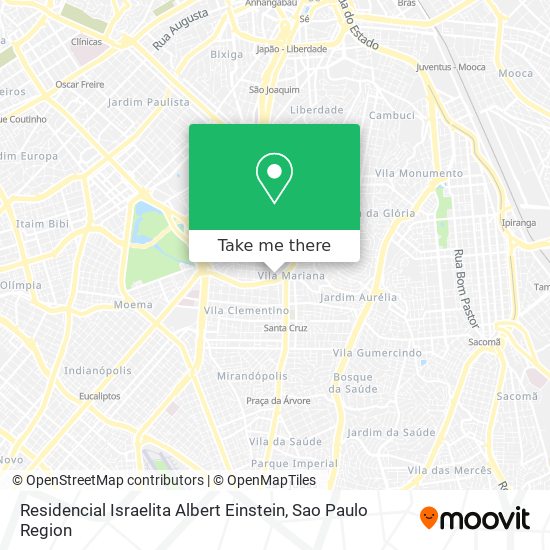 Mapa Residencial Israelita Albert Einstein