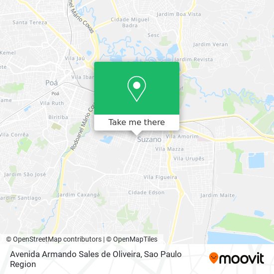 Mapa Avenida Armando Sales de Oliveira