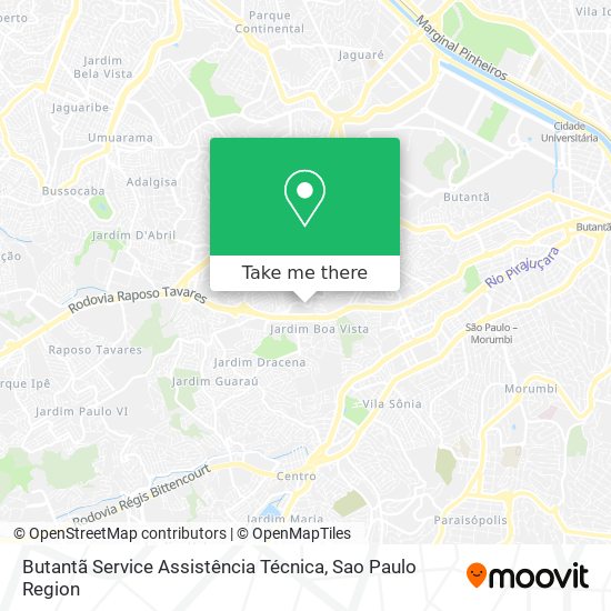 Mapa Butantã Service Assistência Técnica