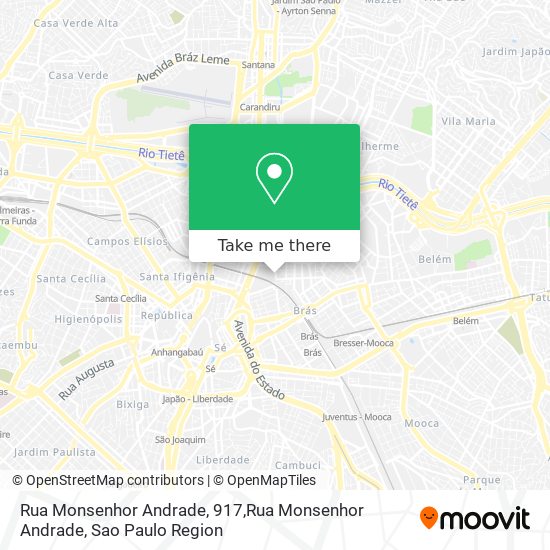 Mapa Rua Monsenhor Andrade, 917,Rua Monsenhor Andrade